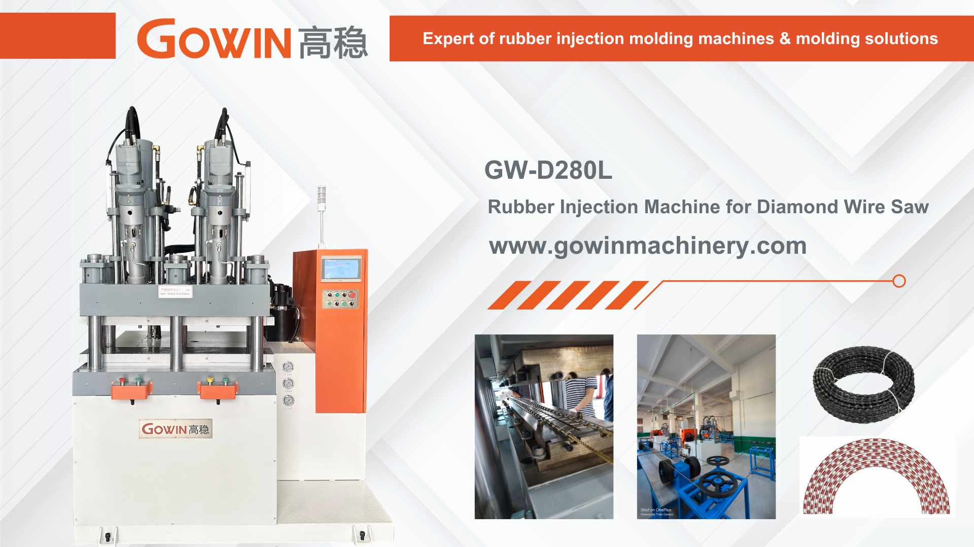 Vertical Rubber Injection Molding Machine Para sa Diamond Wire Saw